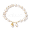Natural Cultured Freshwater Pearl Beaded Charm Bracelets for Women BJEW-JB11954-2