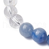 Round Natural Mixed Gemstone Beads Stretch Bracelets for Women BJEW-TA00562-3