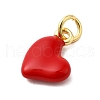 Brass Enamel Charms KK-P303-13A-G-2