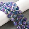 Natural Quartz Dyed Beads Strands G-U023-A02-16-1