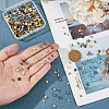 DICOSMETIC 350Pcs Electroplate Glass Seed Beads SEED-DC0001-10-3