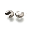 304 Stainless Steel Crimp Beads Covers STAS-P239-34P-05-2