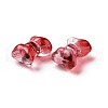 Transparent Spray Painted Glass Beads GLAA-I050-11A-2