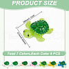  56Pcs 7 Colors Sea Animal Opaque Resin Decoden Cabochons RESI-NB0002-05-2