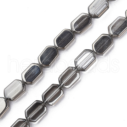 Electroplate Glass Beads Strands EGLA-N008-017-C02-1