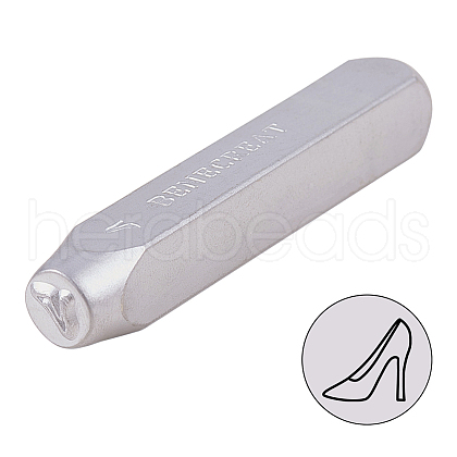 Iron Metal Stamps AJEW-BC0005-56G-1