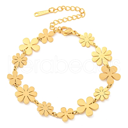 304 Stainless Steel Chain Bracelets BJEW-Z065-01G-1