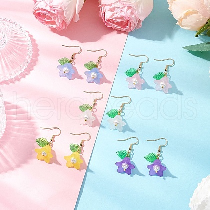 5Pairs Acrylic Dangle Earrings EJEW-JE06426-1