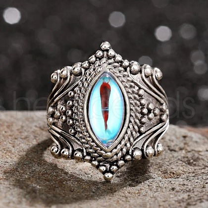 Alloy & Rhinestone Finger Rings for Women FS-WGA0E63-04-1