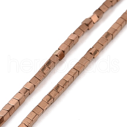Electroplated Non-magnetic Synthetic Hematite Beads Strands G-G862-03C-1