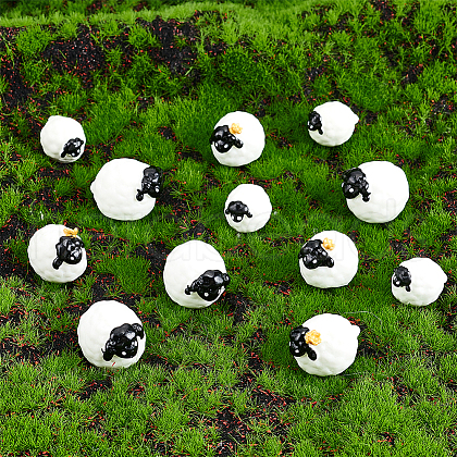 DELORIGIN 40pcs 3 Styles  Sheep Resin Display Ornaments DJEW-DR0001-05-1