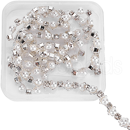 Gorgecraft 1 Yard Iron Rhinestone Cup Chains CHC-GF0001-01-1