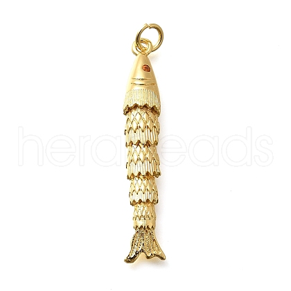 Brass Micro Pave Cubic Zirconia Pendants KK-R217-01G-05-1