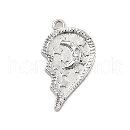 Brass Micro Pave Cubic Zirconia Pendants KK-L228-25B-P-1