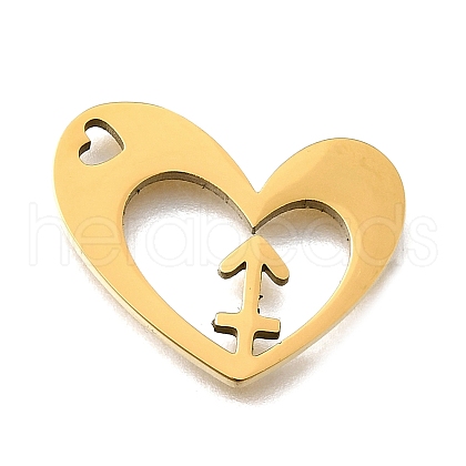 201 Stainless Steel Pendants STAS-A116-01G-09-1