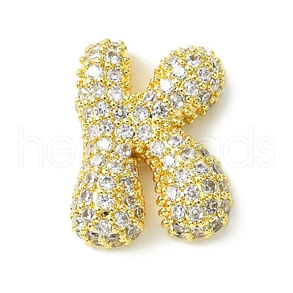 Rack Plating Brass Clear Cubic Zirconia Pendants KK-S378-01G-K-1