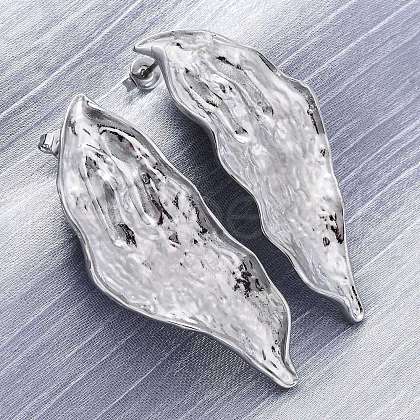 Brass Stud Earrings EJEW-Q015-19P-1