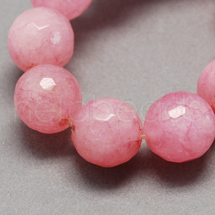 Natural White Jade Bead Strands G-R166-12mm-25-1