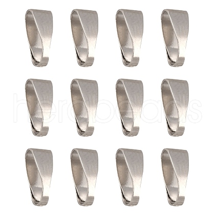 Platinum Brass Snap on Bails X-KK-M029-02P-1
