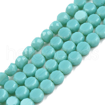 Opaque Solid Color Glass Beads Strands GLAA-N052-05A-A15-1