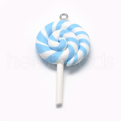 Handmade Polymer Clay Big Pendants CLAY-Q240-007A-1