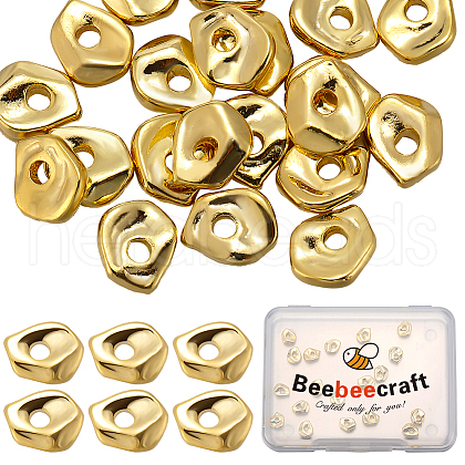 Beebeecraft 40Pcs Brass Spacer Beads KK-BBC0014-48G-1