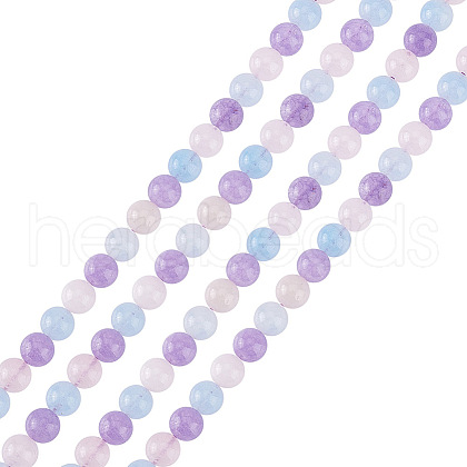 GOMAKERER 1 Strand Natural Aquamarine & Rose Quartz & Amethyst Beads Strands G-GO0001-52-1