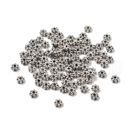 Tibetan Style Alloy Daisy Spacer Beads FIND-XCP0003-41-1