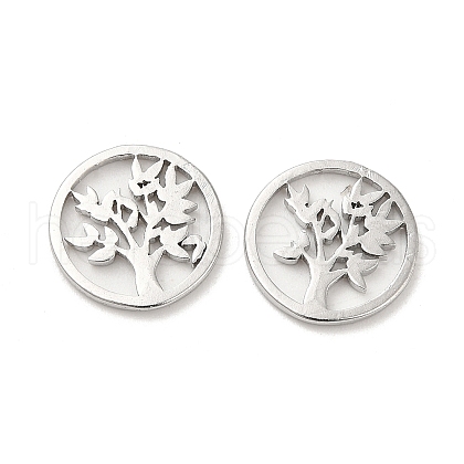 304 Stainless Steel Tree of Life Charms STAS-H214-21P-1