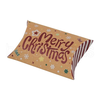 Christmas Theme Cardboard Candy Pillow Boxes CON-G017-02K-1