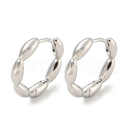 Brass Hoop Earrings EJEW-L211-010I-P-1
