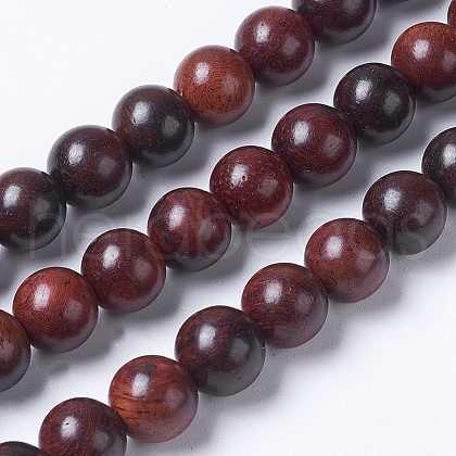 Imitation Burmese Wood Beads Strands X-WOOD-J001-03-8mm-1-1