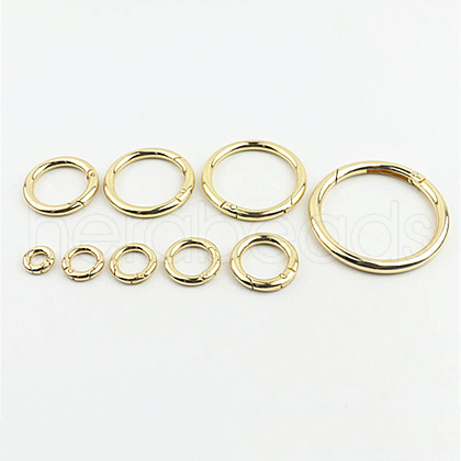 Alloy Spring Gate Rings X-PURS-PW0001-414E-LG-1