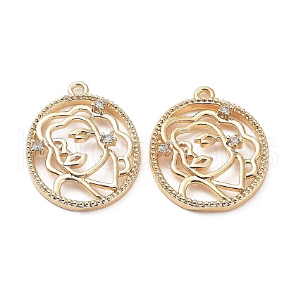Brass Pendants KK-Q785-04G-1