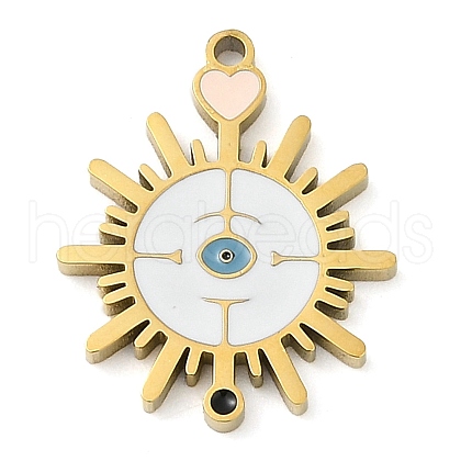 304 Stainless Steel Pendants STAS-F315-07G-02-1