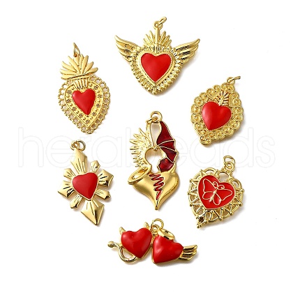 Alloy Enamel Pendants FIND-Z076-02G-1
