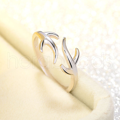 Antler Brass Adjustable Cuff Rings FS-WGA4AB5-01-1