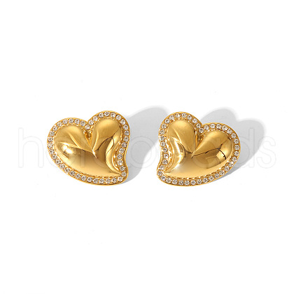 Heart Stainless Steel Stud Earrings ET6182-3-1
