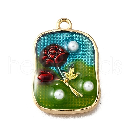 Alloy Enamel Pendants ENAM-K076-15A-G-1