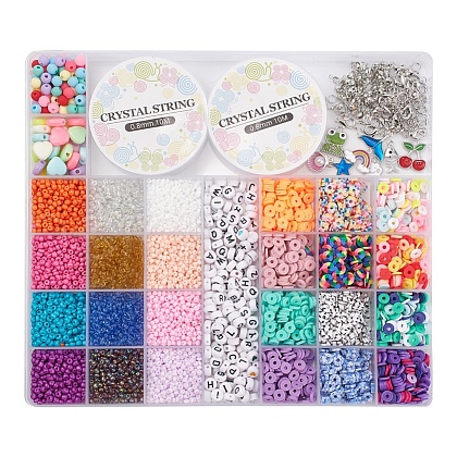 DIY Seed & Heishi Beads Jewelry Set Making Kit DIY-YW0005-20-1