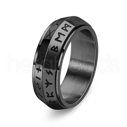 Rotatable Stainless Steel Finger Ring PW-WG27E87-24-1