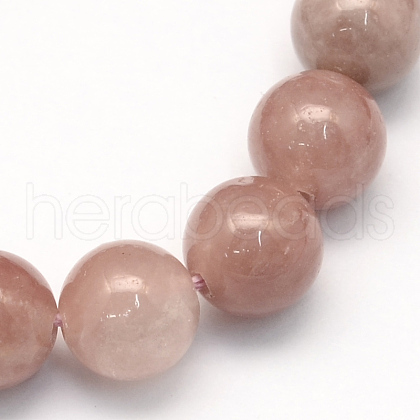 Natural Purple Aventurine Round Beads Strands G-S149-6mm-1
