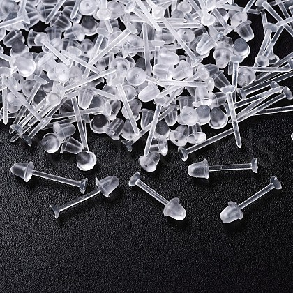 1000Pcs 2 Style Eco-Friendly Plastic Stud Earring Findings KY-YW0001-11-1