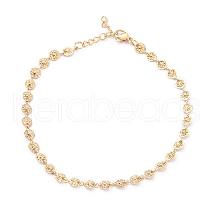 PVD Vacuum Plating 304 Stainless Steel Link Bracelets BJEW-O185-03G-1
