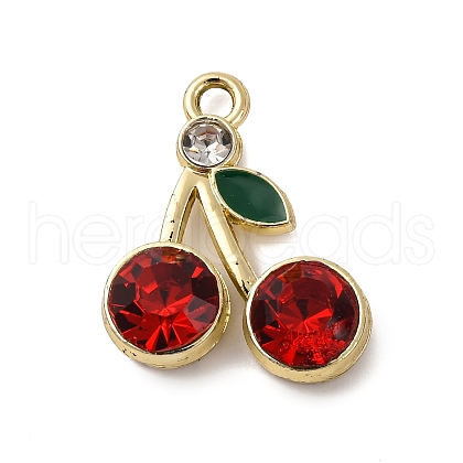 Cherry Alloy Pendants PALLOY-S051-01D-G-1