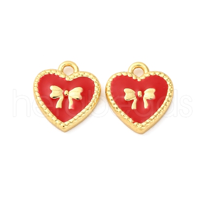 Brass Enamel Charms KK-F895-14G-1
