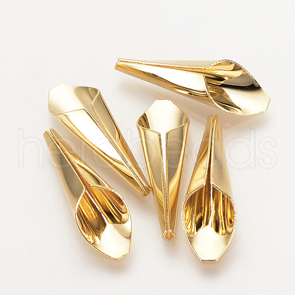 Brass Bead Cones KK-Q735-232G-1