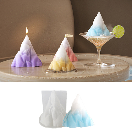 DIY Mountains Silicone Candle Molds DIY-B076-03B-1