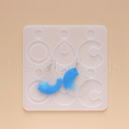DIY Dangle Earring Silicone Molds DIY-G012-15-1