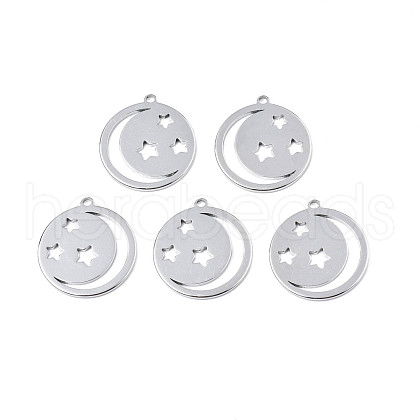 Non-Tarnish 201 Stainless Steel Pendants STAS-T063-184P-1